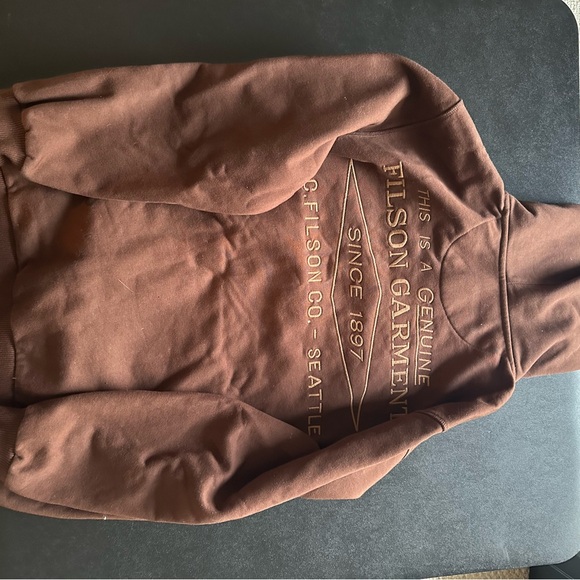 Filson Brown Hoodie - Large - Picture 3 of 4